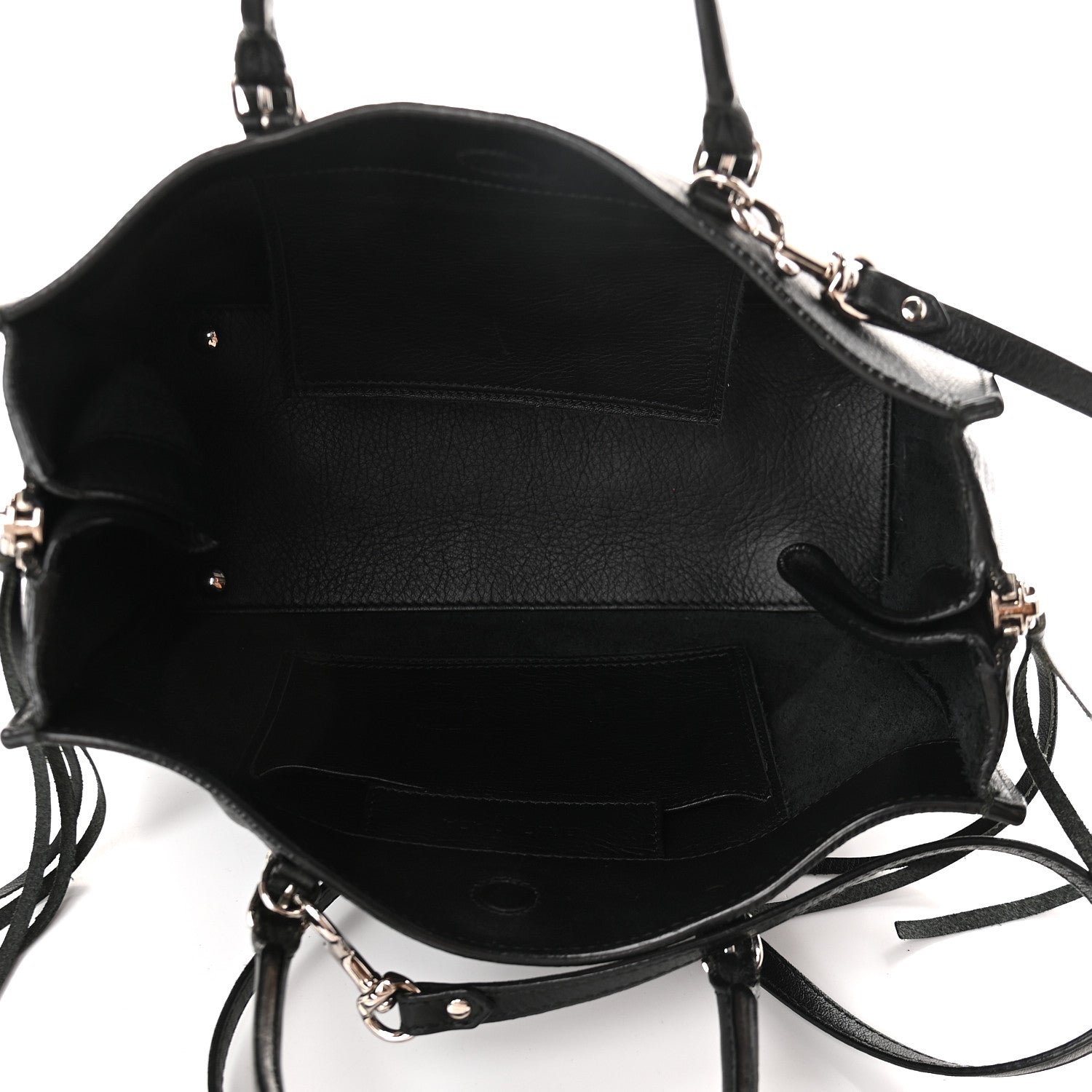 Balenciaga Calfskin Papier Mini A4 Tote Black 5 of 9