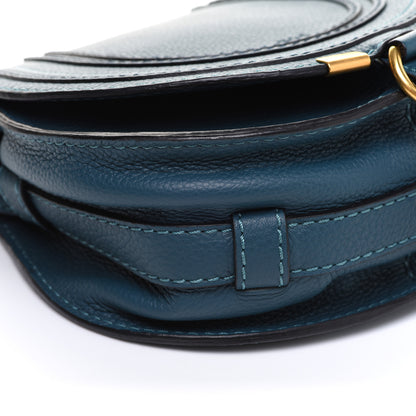Chloe Calfskin Mini Marcie Round Crossbody Bag Teal 8 of 9
