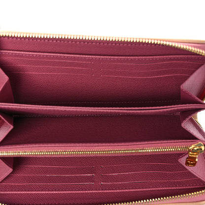 Louis Vuitton Denim Monogram Jacquard Zippy Wallet Pink 5 of 8