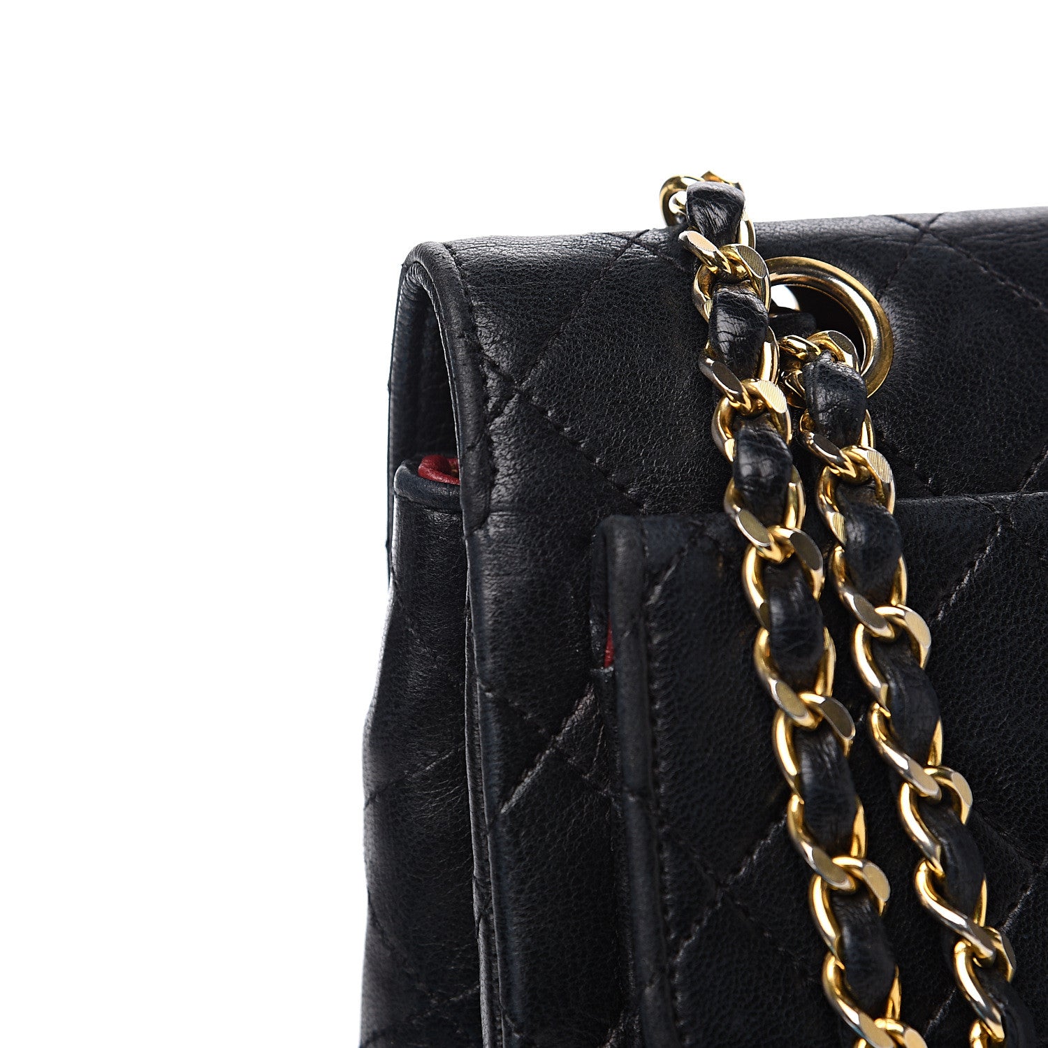 Chanel Lambskin Quilted Medium Single Flap Black 13 of 15