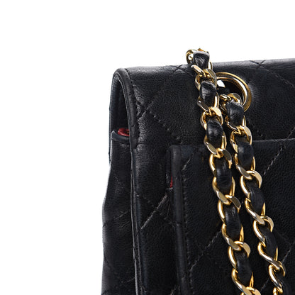 Chanel Lambskin Quilted Medium Single Flap Black 13 of 15