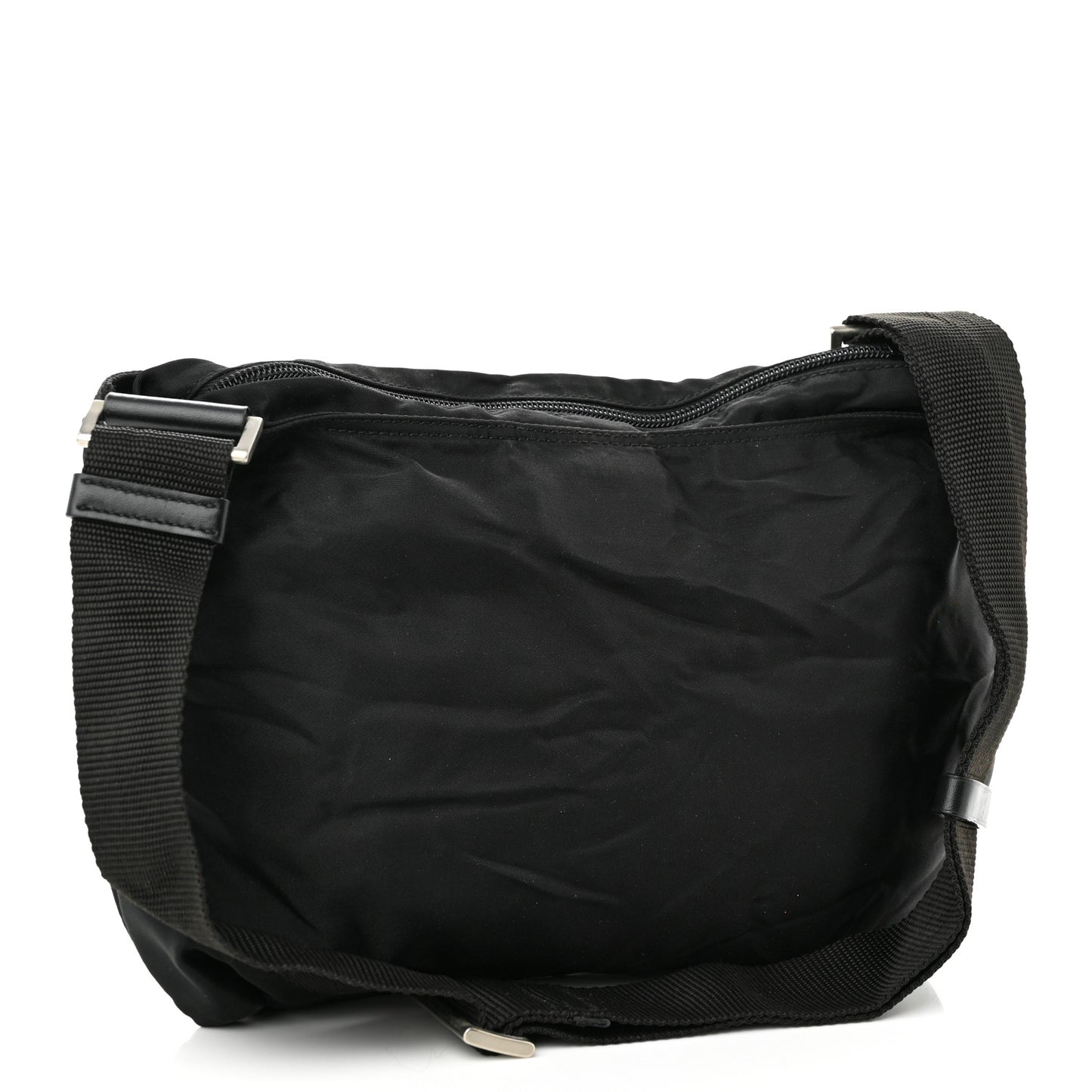 Nylon Vela Sport Messenger Bag Black