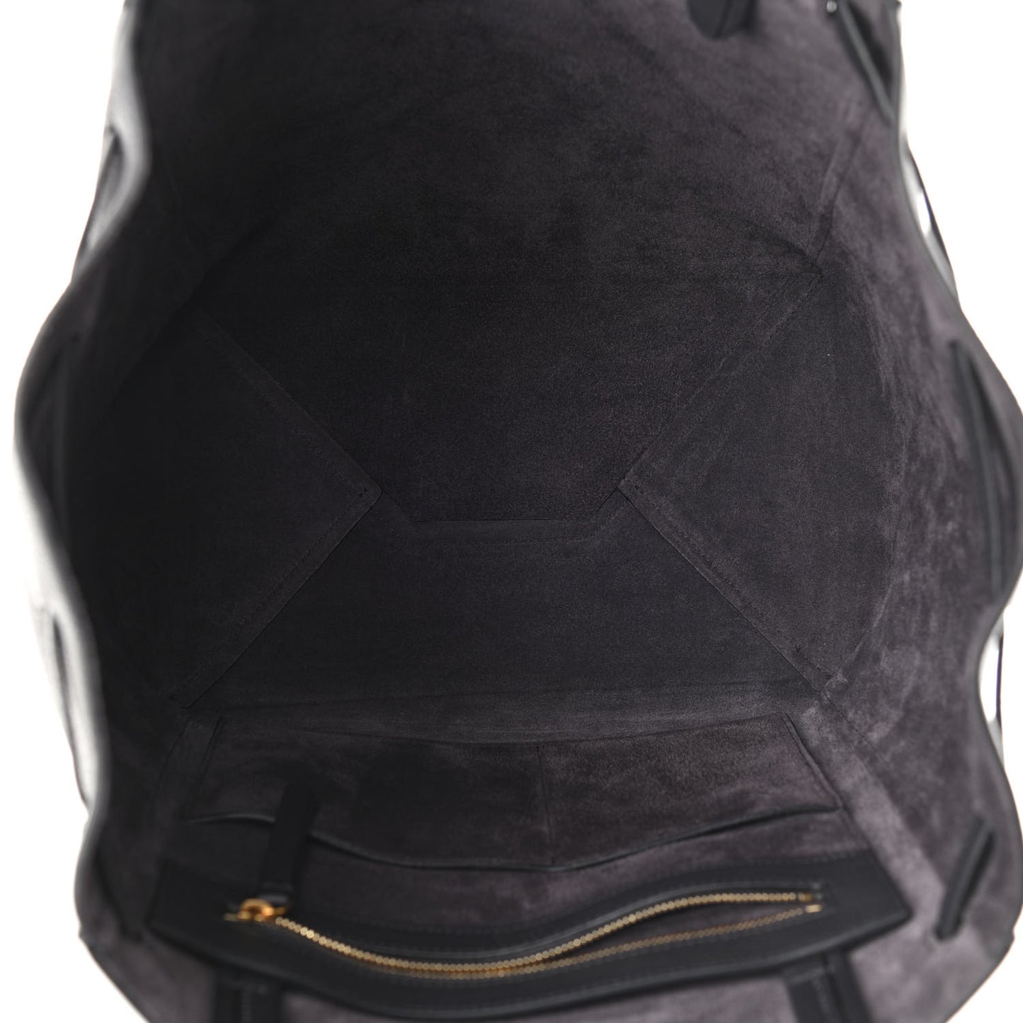 Soft Grained Calfskin Small Belt Cabas Phantom Liquorice