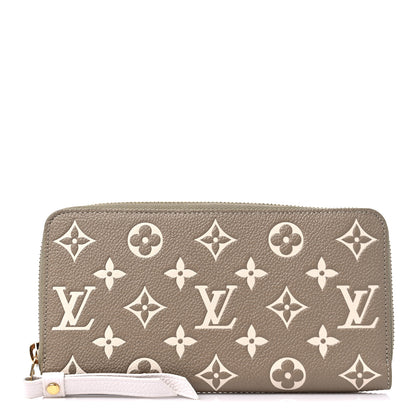 Louis Vuitton Empreinte Monogram Spring in the City Zippy Wallet Kaki Beige Cream 1 of 9