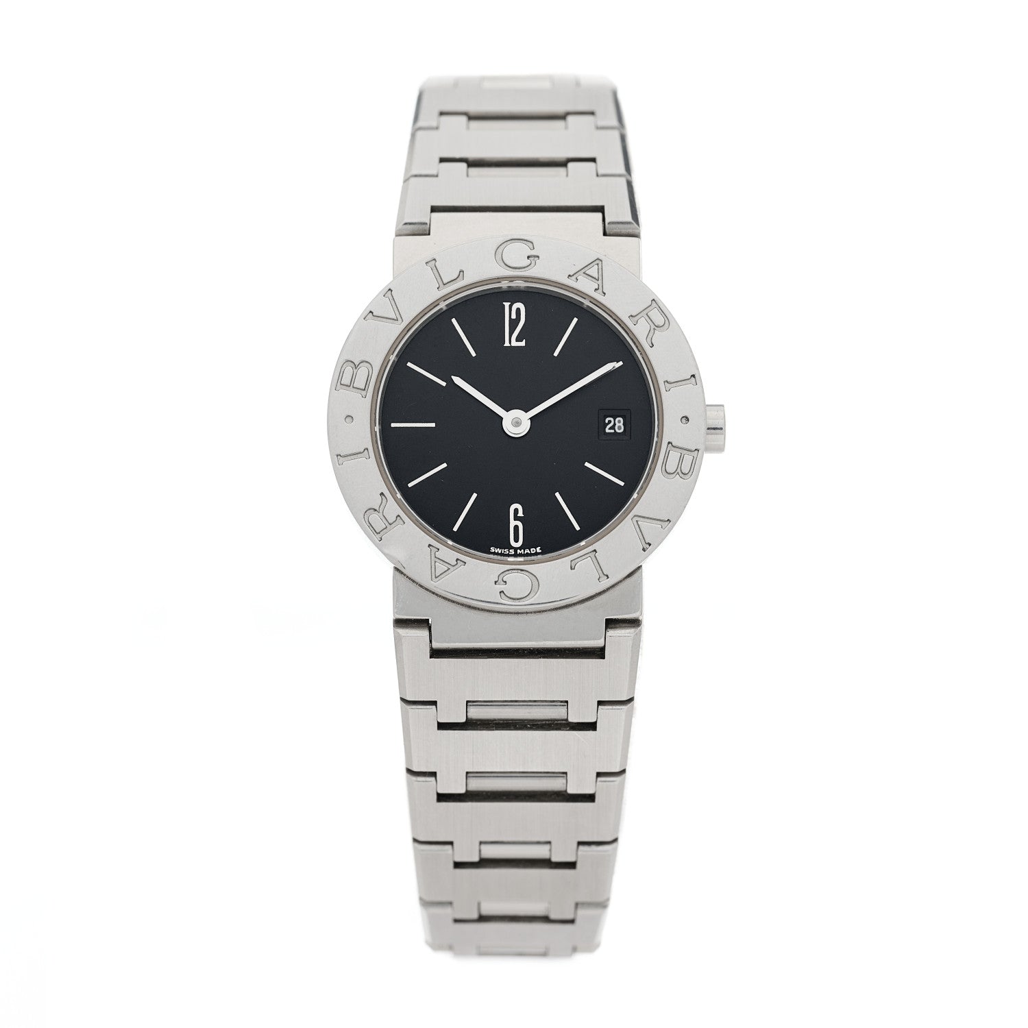 Bulgari Stainless Steel 26mm Quartz Watch Black 1 of 4