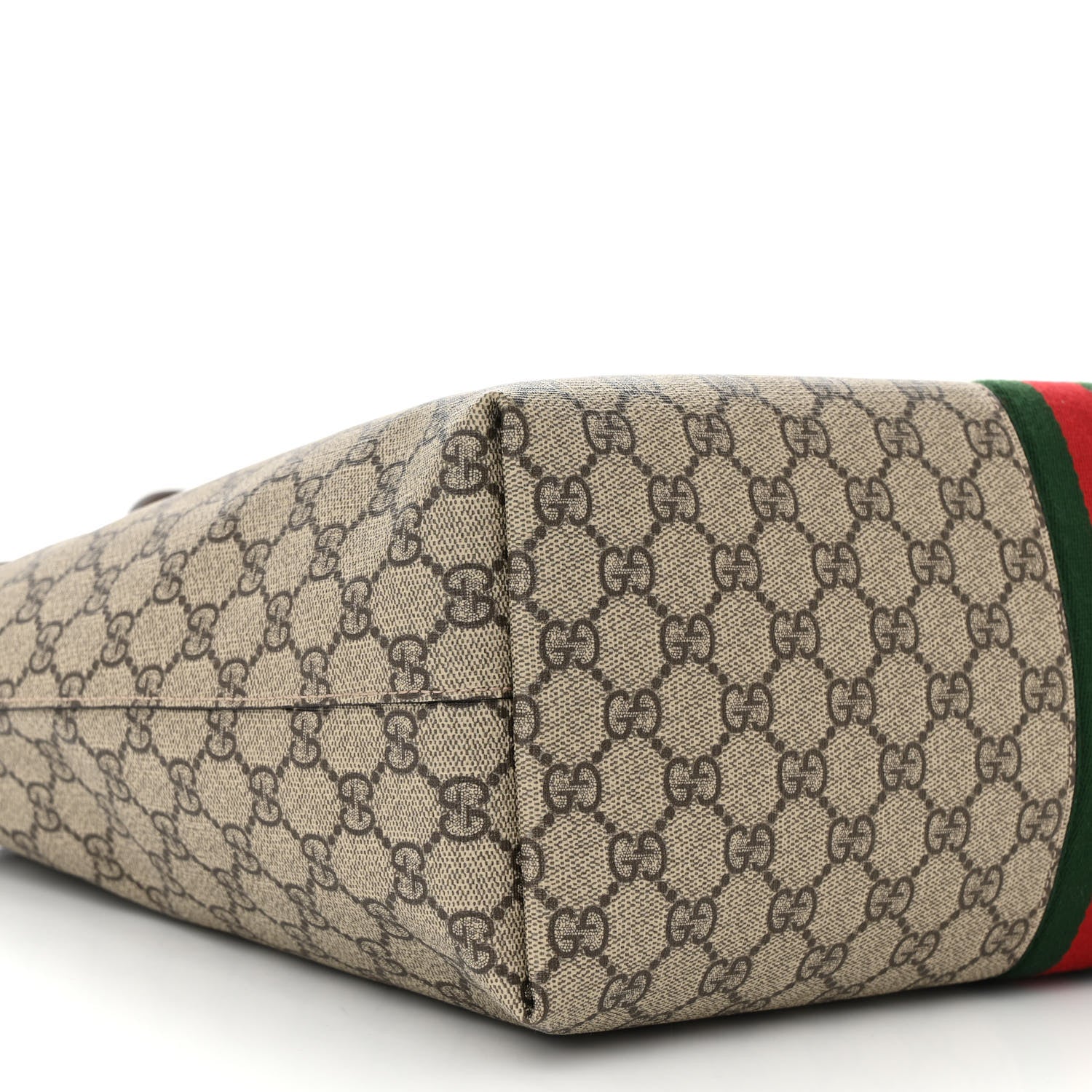 Gucci GG Supreme Monogram Medium Ophidia Shopping Tote Brown 9 of 10