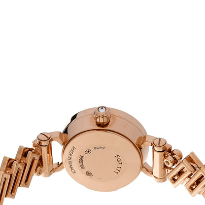 Hermes 18K Rose Gold Diamond Mother of Pearl 16mm Faubourg Polka Mini Quartz Watch 4 of 5
