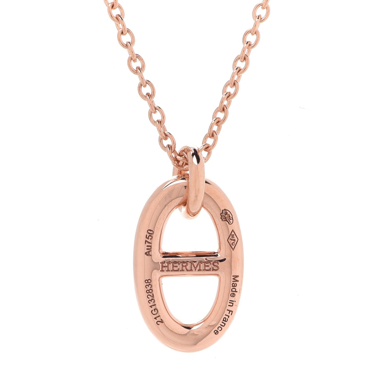 Hermes 18K Rose Gold PM Farandole Pendant Necklace 5 of 7