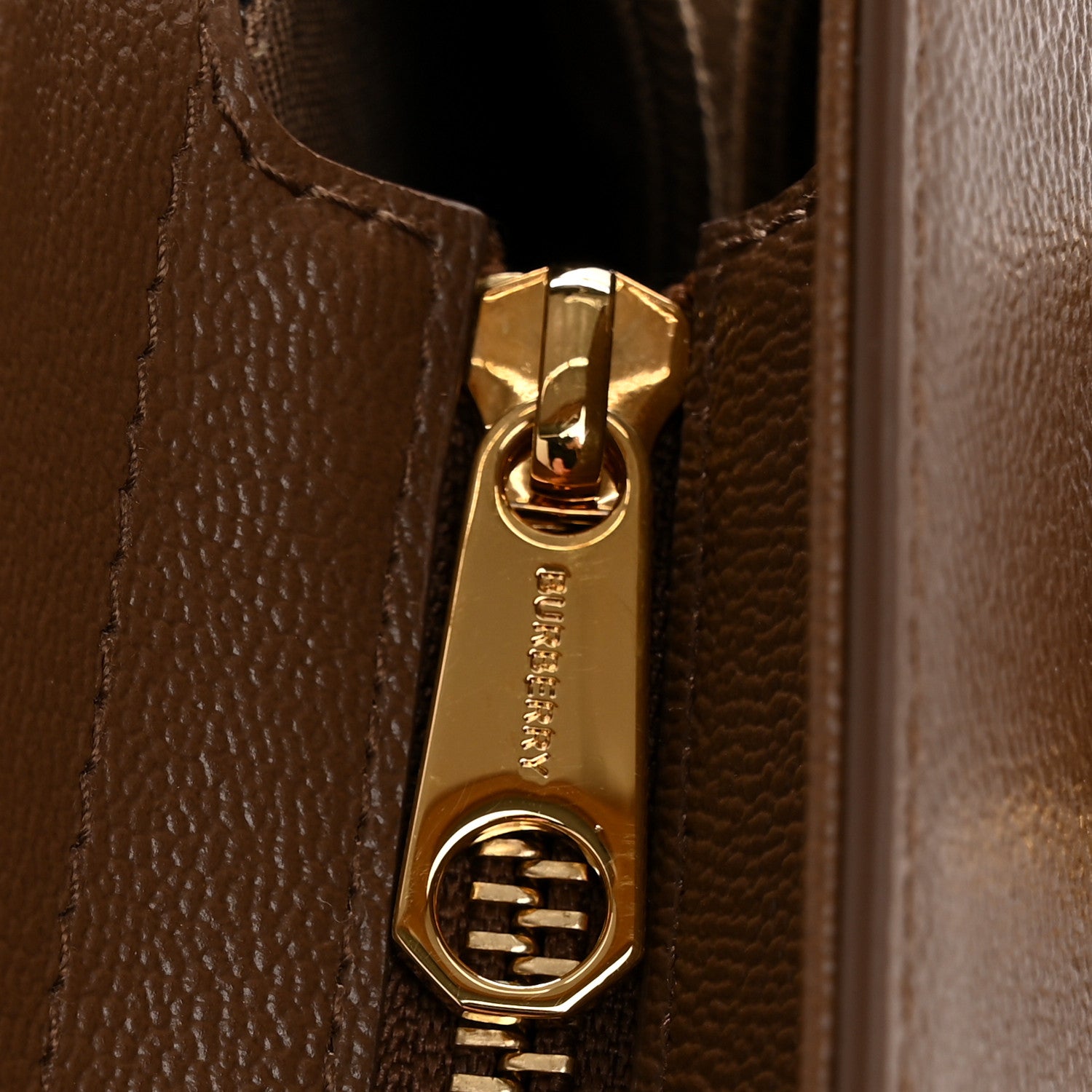 Burberry Calfskin Mega Check Mini Banwell Tote Earth 11 of 11
