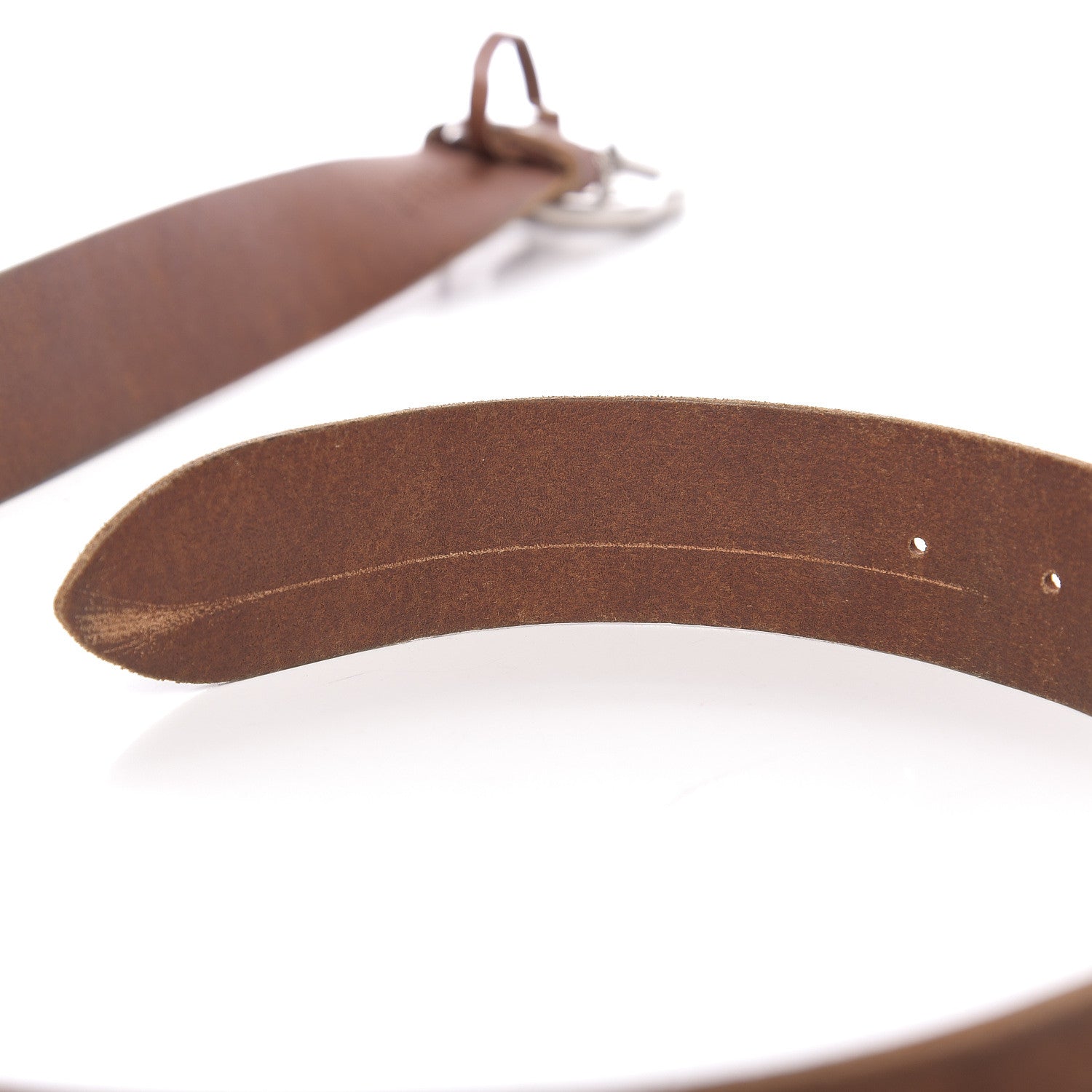 Gucci Cuoio Toscano Nickel Double Double G 40mm Belt 90 36 Cuir 6 of 6