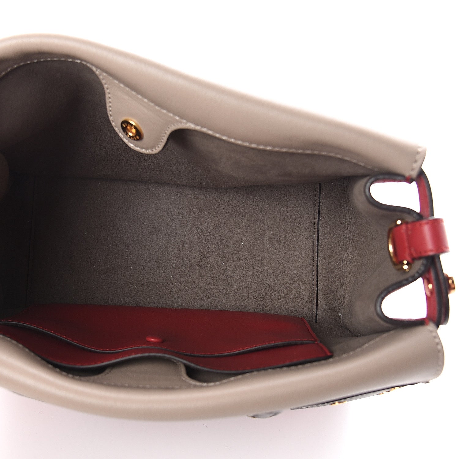 Fendi Vitello Grace FF 1974 Small Flip Tote Fragola Sepia 4 of 8