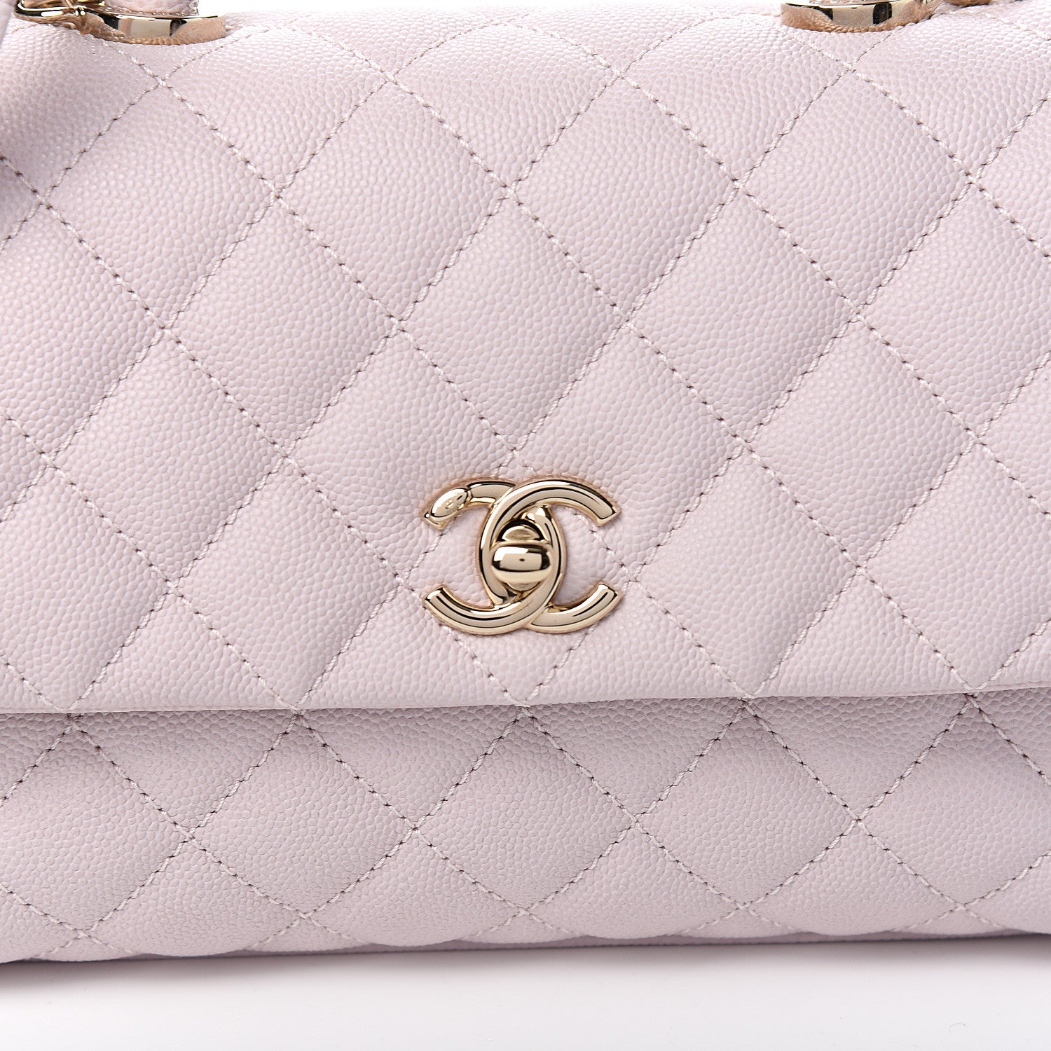 Chanel Caviar Quilted Mini Coco Handle Flap Lilas Lilac 9 of 10