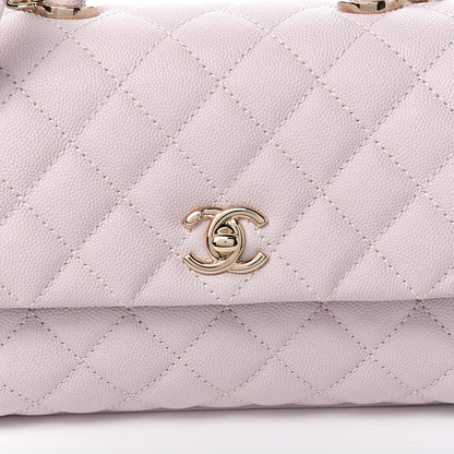 Chanel Caviar Quilted Mini Coco Handle Flap Lilas Lilac 9 of 10