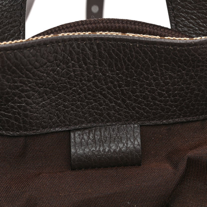 Gucci Monogram Dollar Calfskin O Drawstring Backpack Beige Ebony Testa di Moro Dark Chocolate 7 of 11