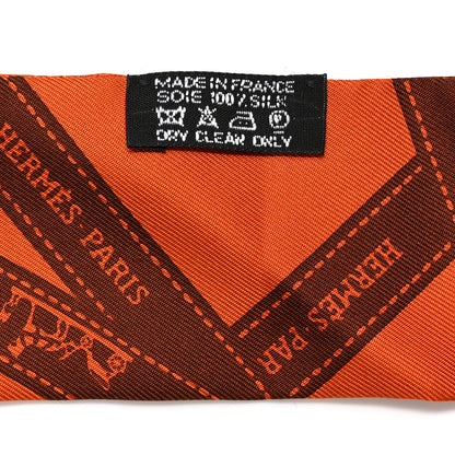 Hermes Silk Bolduc Twilly Orange 2 of 4