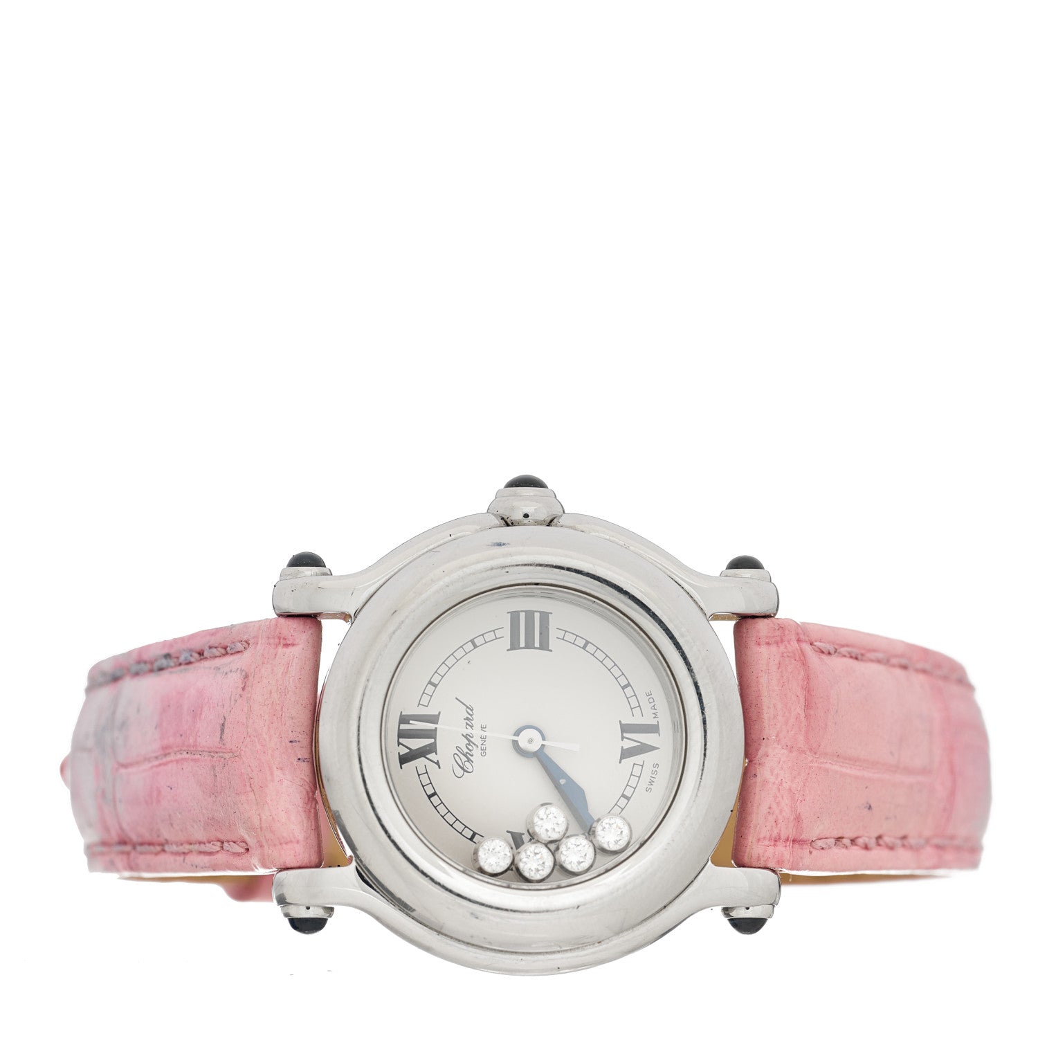 Chopard Stainless Steel Alligator 5 Diamond 26mm Happy Sport Quartz Watch 2 of 4