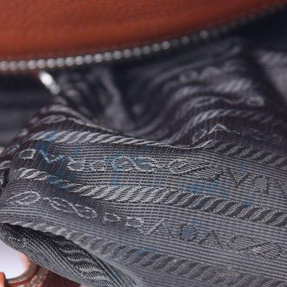 Prada Vitello Daino Logo Bowler Rame 7 of 19