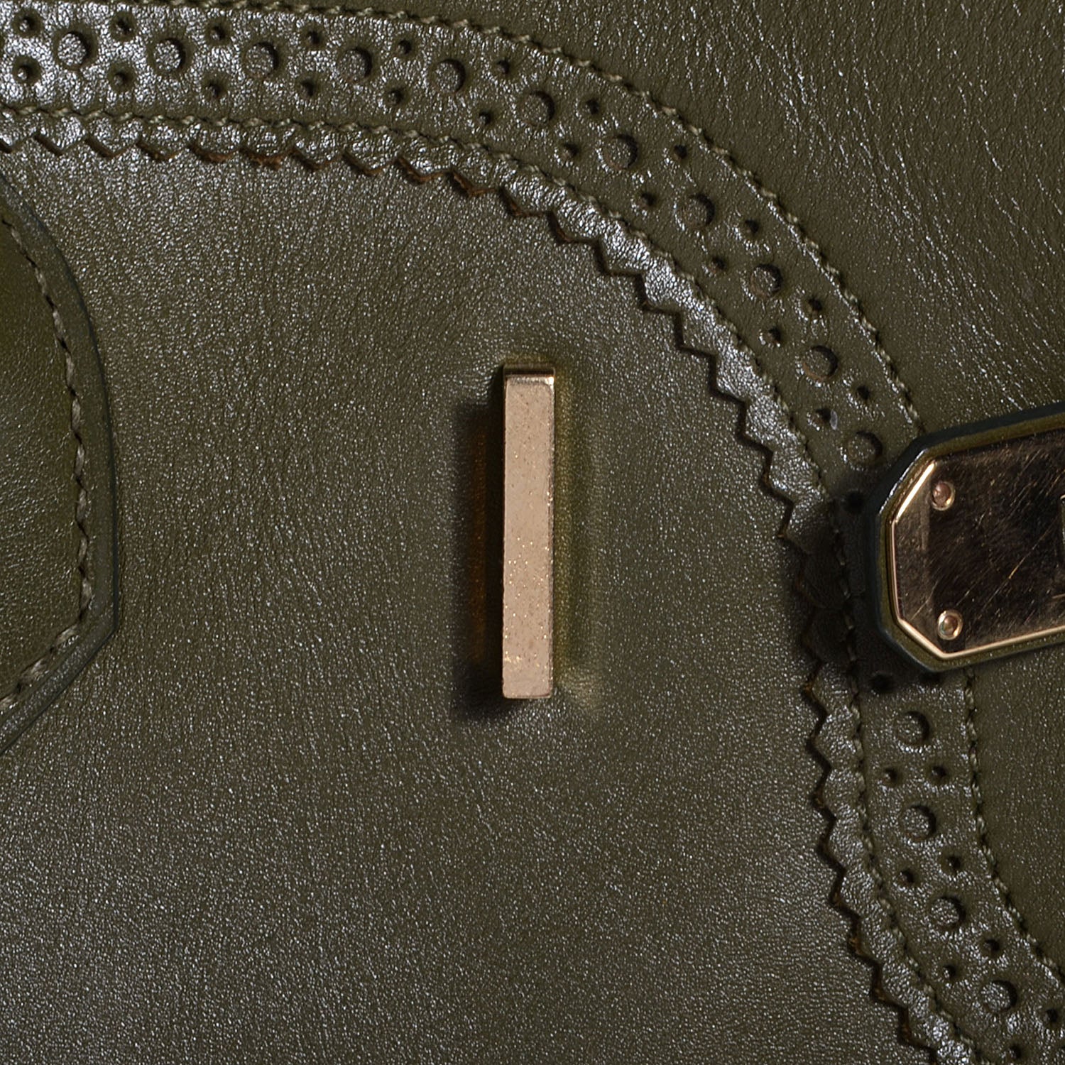 Hermes Tadelakt Ghillies Birkin 35 Vert Veronese 12 of 25