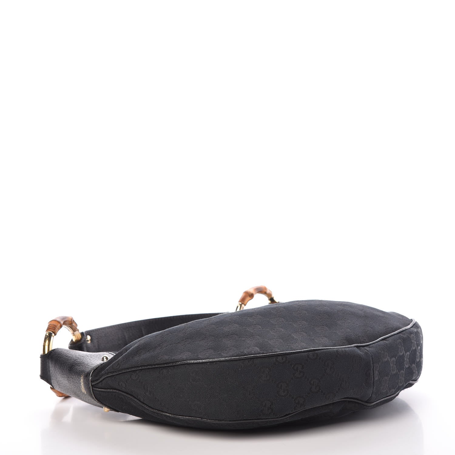 Gucci Monogram Bamboo Ring Hobo Black 4 of 8