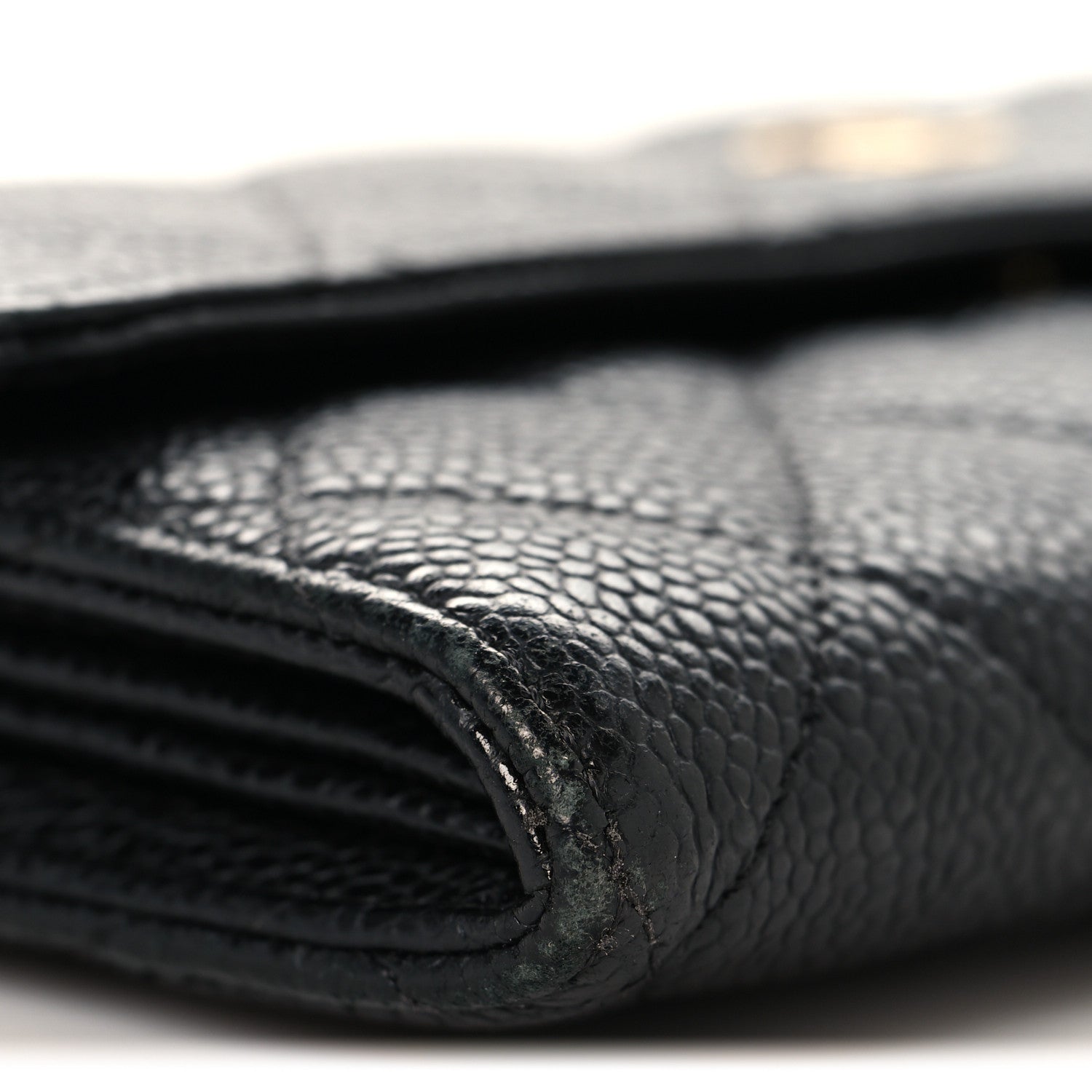 Chanel Caviar Quilted Large Gusset Flap Wallet Black 9 of 9