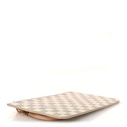 Louis Vuitton Damier Azur Neverfull MM GM Pochette Rose Ballerine 4 of 7