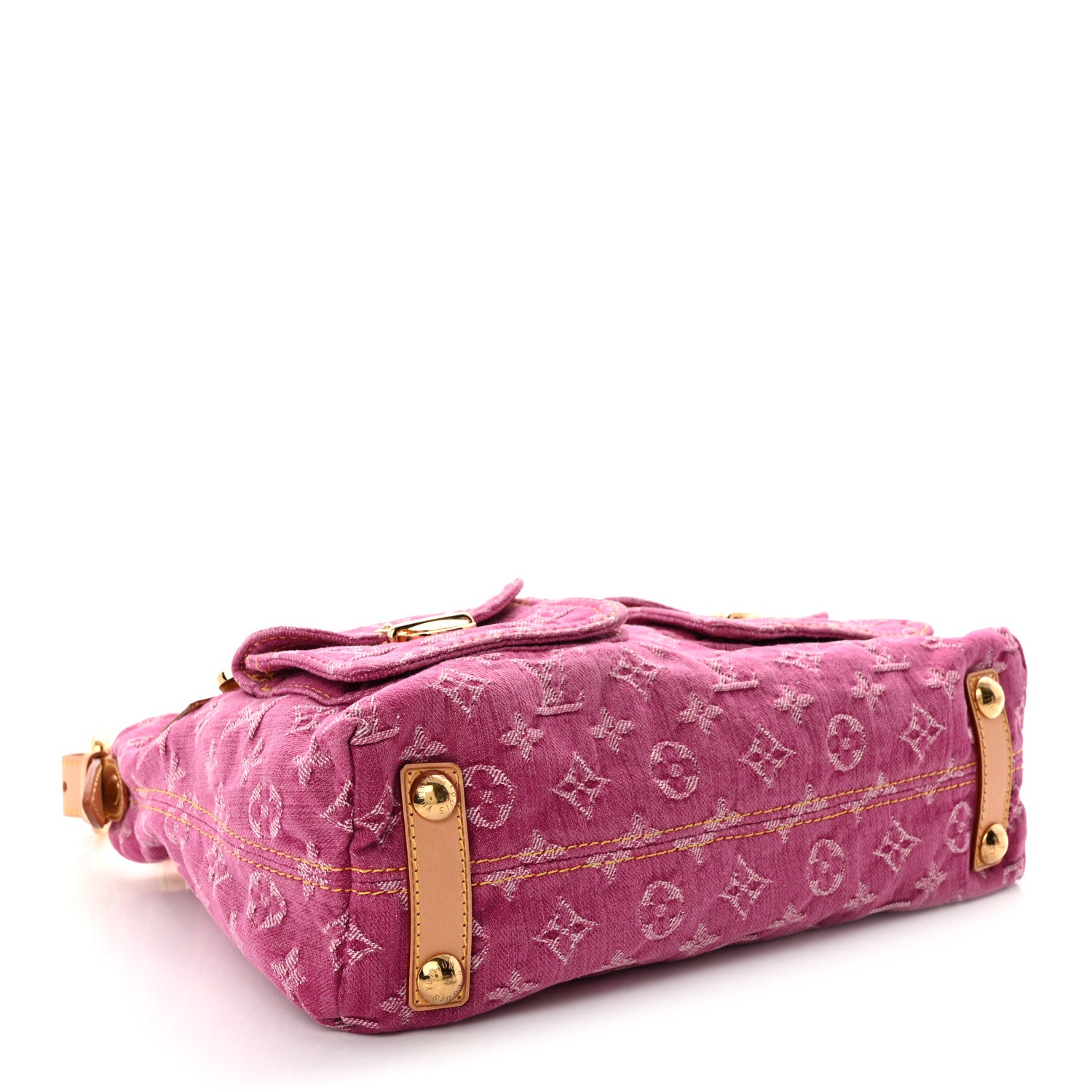 Louis Vuitton Denim Baggy PM Fuchsia 4 of 10
