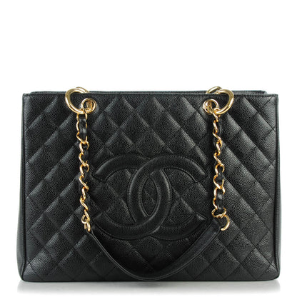 Chanel Caviar Quilted Grand Shopping Tote GST Black 1 of 7