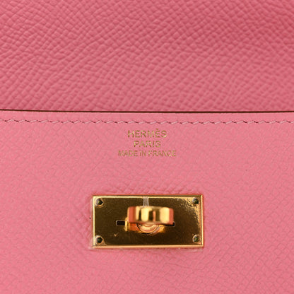 Hermes Epsom Kelly Longue Wallet Rose Confetti 6 of 10