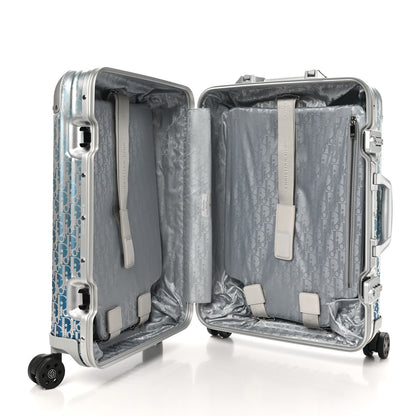 Christian Dior X RIMOWA Aluminum Gradient Cabin Luggage Blue Multi 5 of 8
