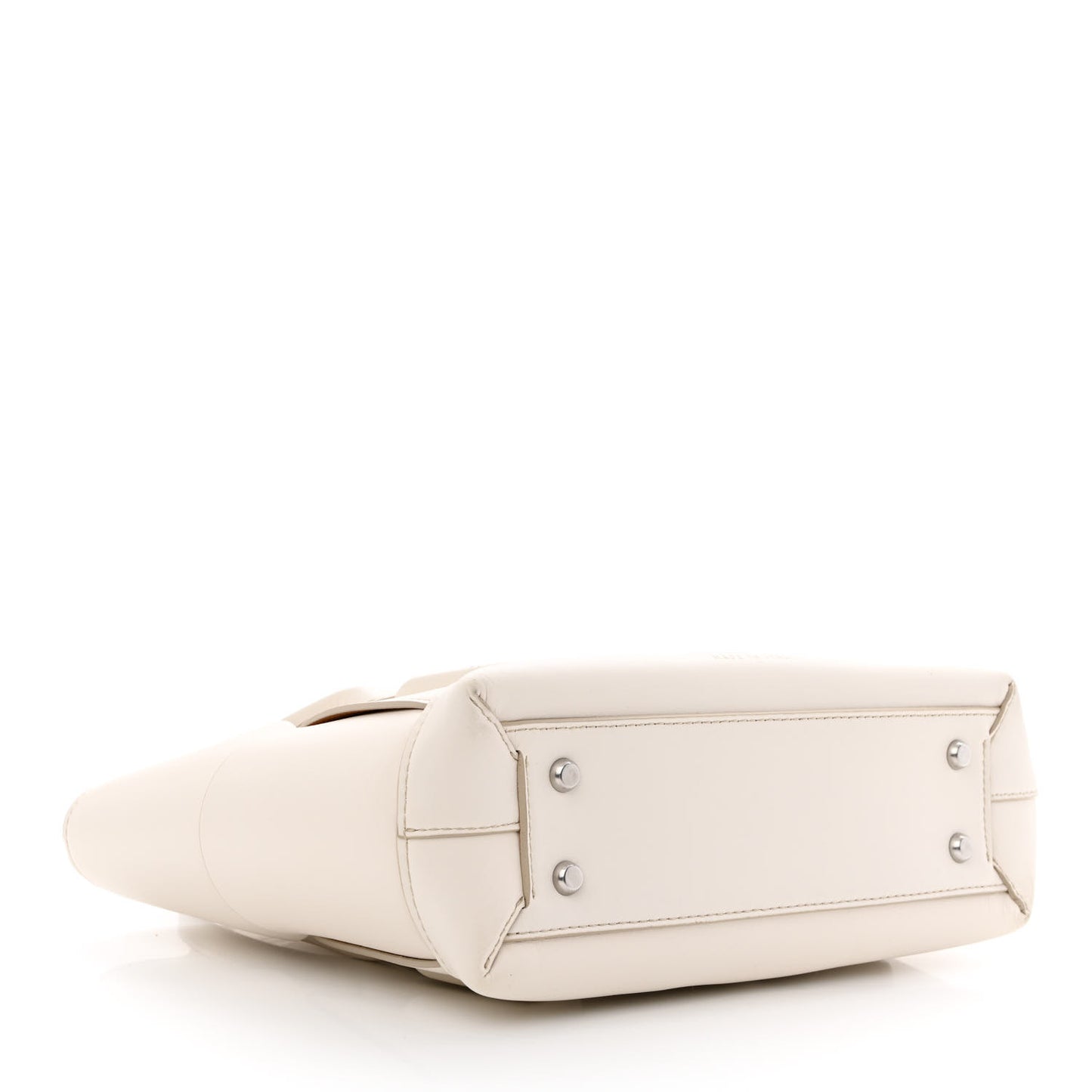 French Calfskin Maxi Intrecciato Small Arco Bianco