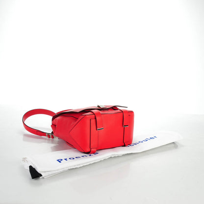 Proenza Schouler Pebbled Calfskin PS Courier Backpack Red 4 of 9