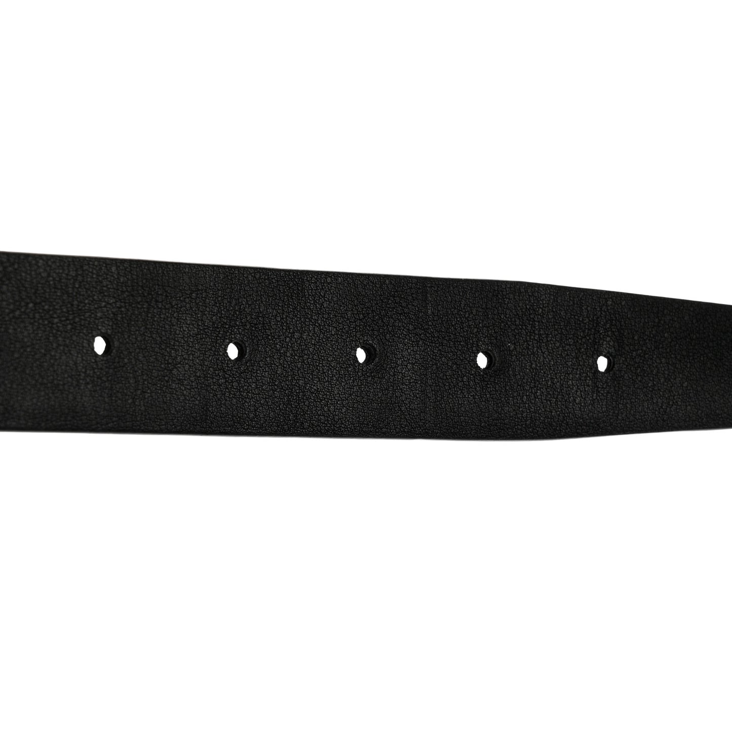Calfskin Crocodile Embossed Square Buckle Belt 80 32 Black