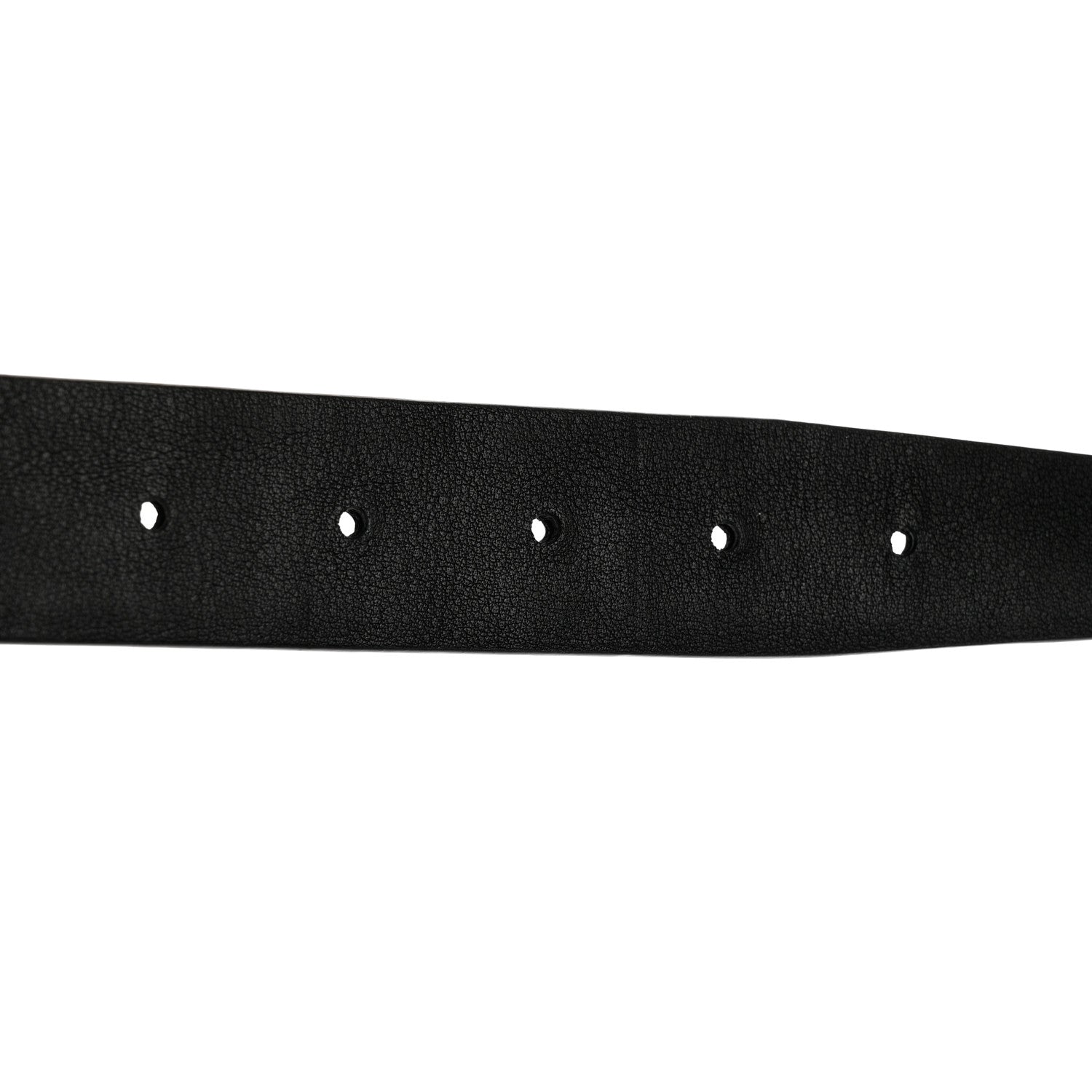Saint Laurent Calfskin Crocodile Embossed Square Buckle Belt 80 32 Black 5 of 7