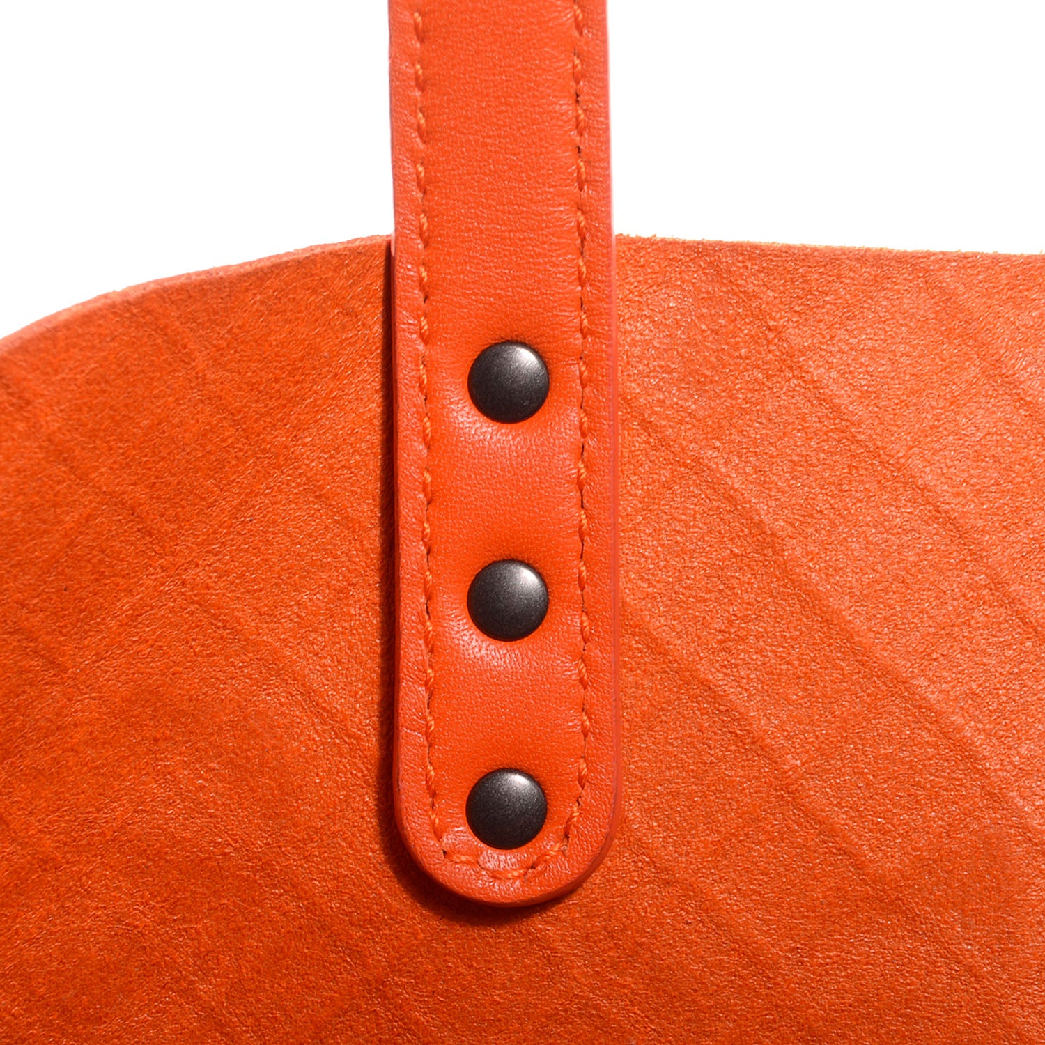 Bottega Veneta Calfskin Intrecciomirage Intarsio Large Tote Tangerine 10 of 10