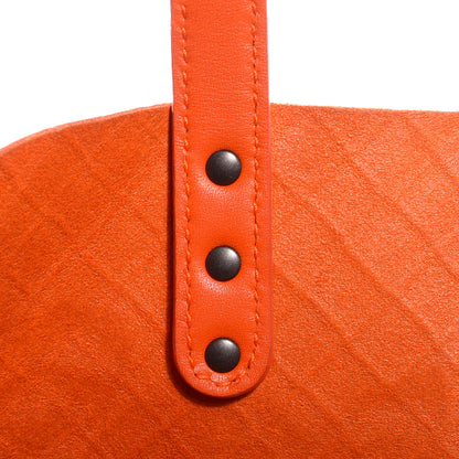 Bottega Veneta Calfskin Intrecciomirage Intarsio Large Tote Tangerine 10 of 10