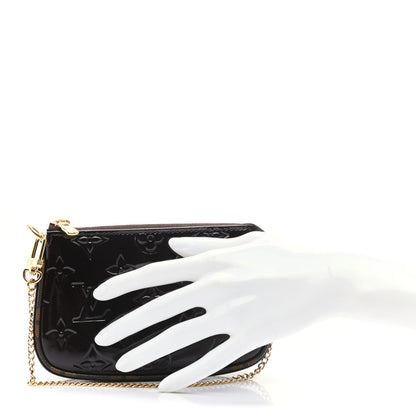 Louis Vuitton Vernis Monogram Mini Pochette Accessories Amarante 2 of 8