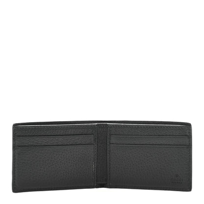 Gucci Calfskin Boar Effect GG Marmont Bi-Fold Wallet Black 5 of 10