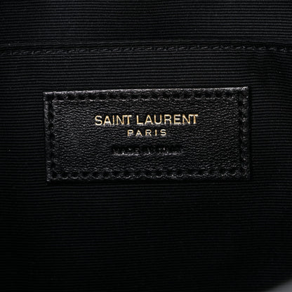 Saint Laurent Tweed Calfskin Monogram Lou Camera Bag Black 6 of 13
