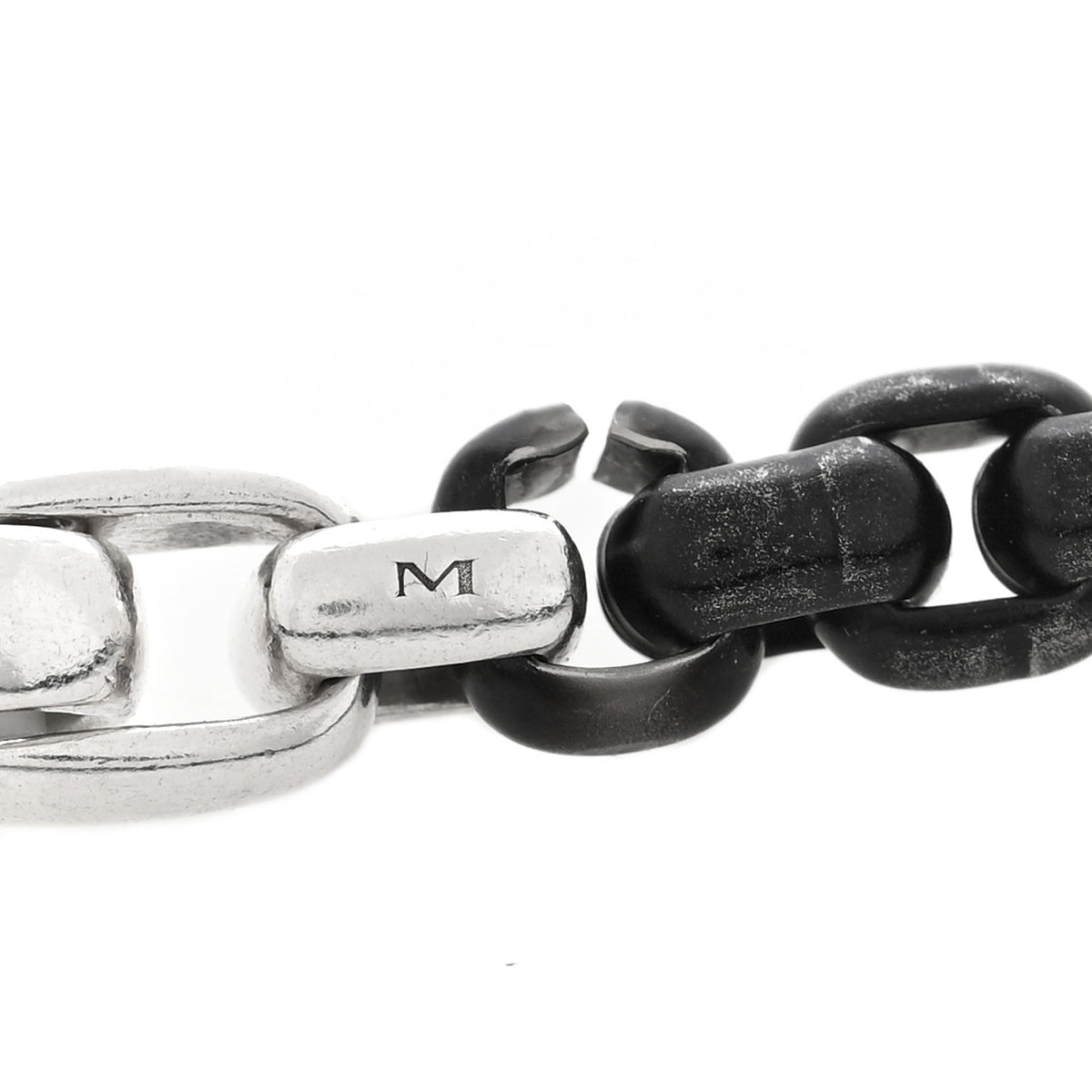 David Yurman Sterling Silver Stainless Steel 7.3mm Box Chain Bracelet 4 of 4