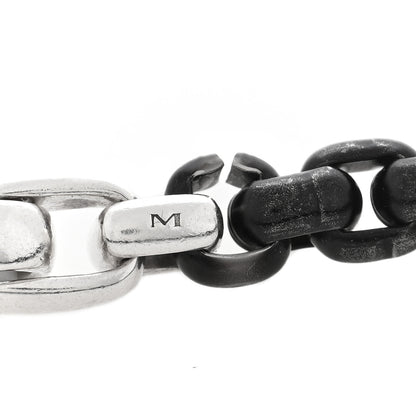 David Yurman Sterling Silver Stainless Steel 7.3mm Box Chain Bracelet 4 of 4