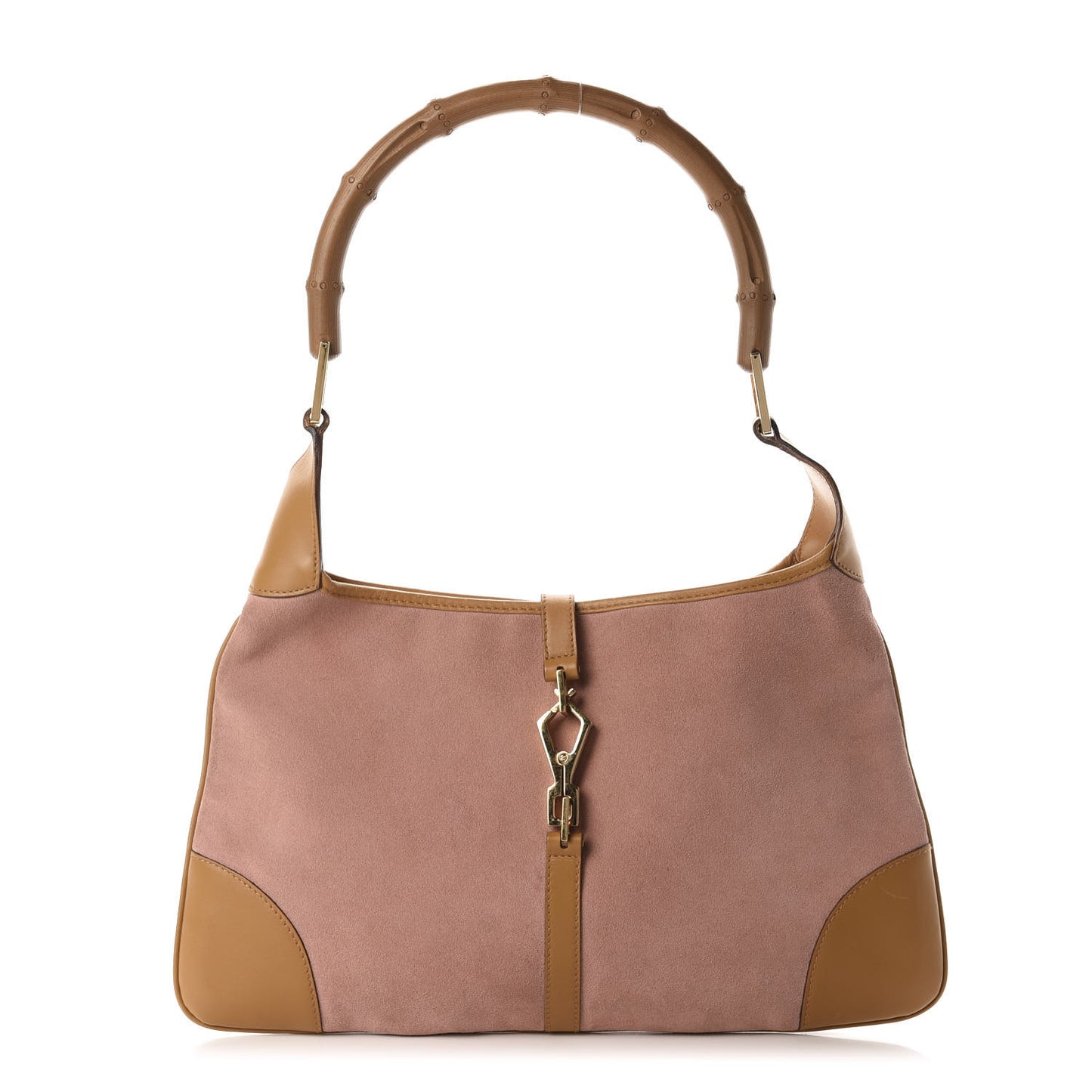 Suede Small Jackie O Hobo Tobacco Dark Cipria