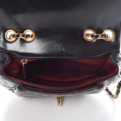 Chanel Aged Calfskin Small Bubble CC Flap Black 6 of 8