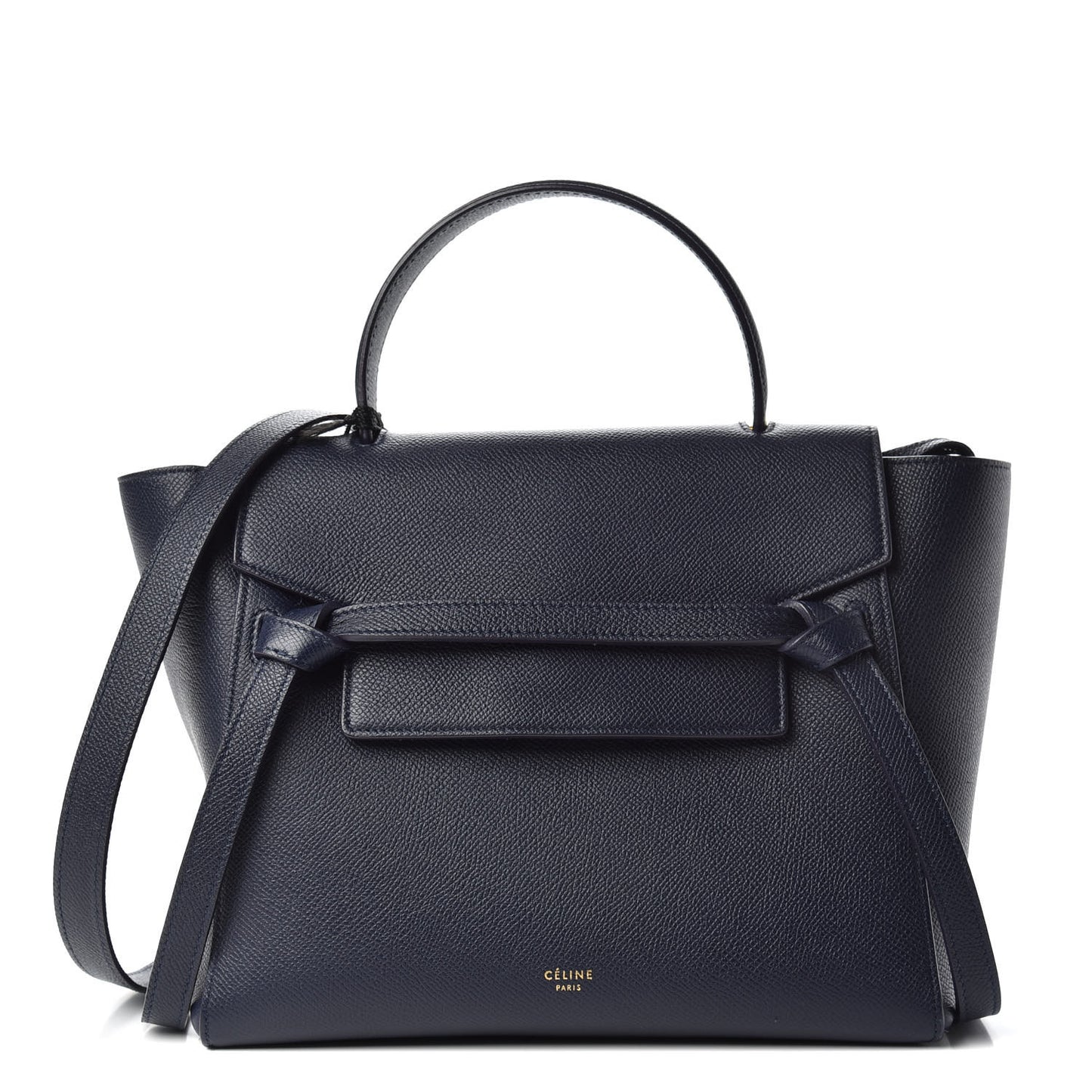 Baby Grained Calfskin Micro Belt Bag Midnight