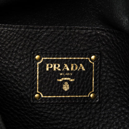 Prada Vitello Daino Tote Nero Black 6 of 8