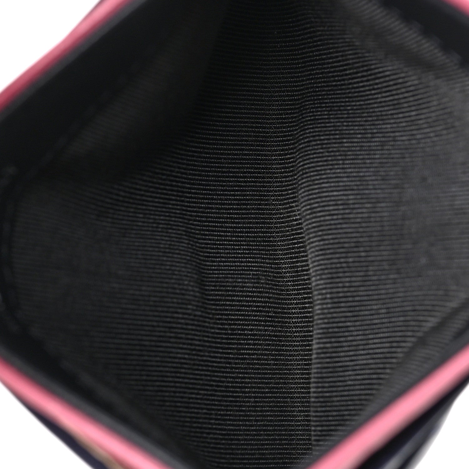 Chanel Aged Calfskin Chevron Quilted Gabrielle Card Holder Wallet Pink Navy Charcoal 5 of 8