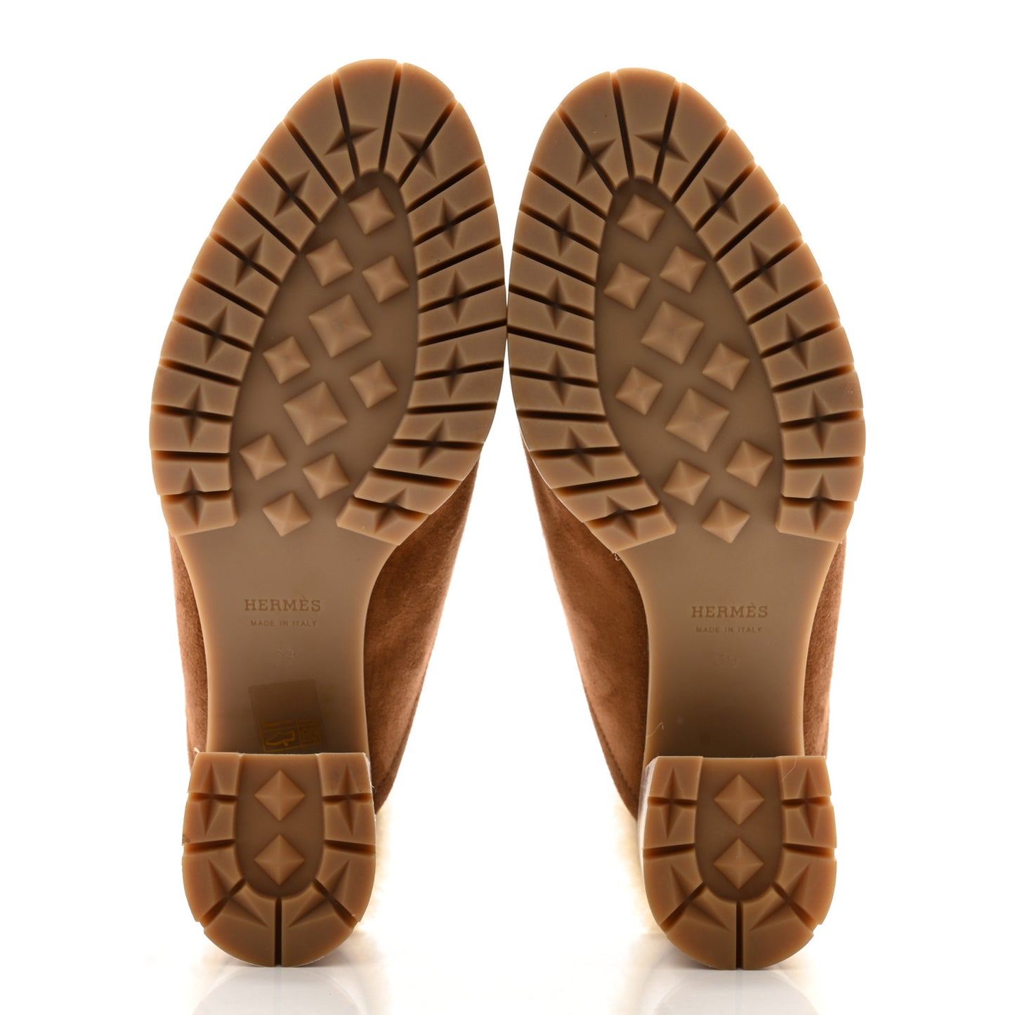 Suede Woolskin Goatskin Flore 60 Mules 39 Brun Amourette Ecru