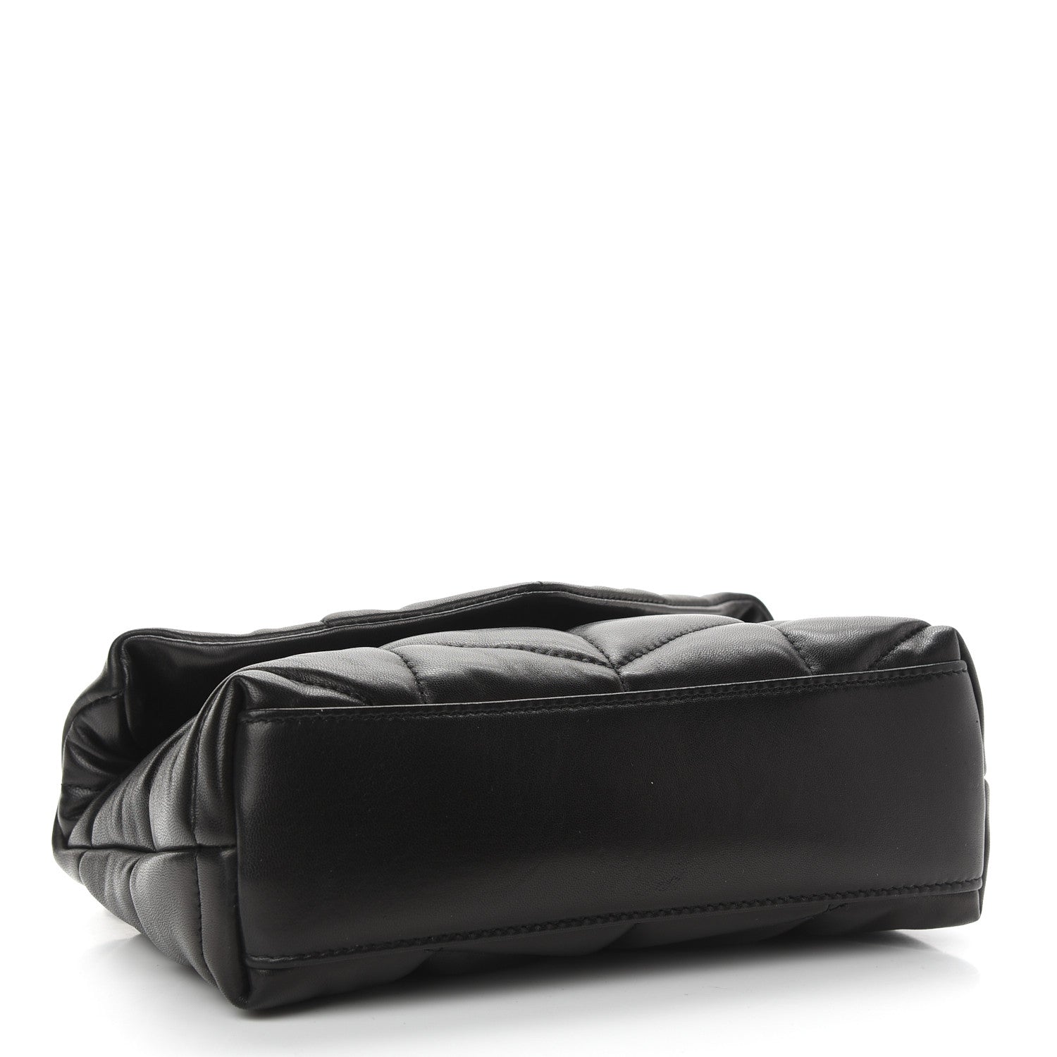 Saint Laurent Lambskin Quilted Toy Loulou Puffer Monogram Chain Satchel Black 4 of 9