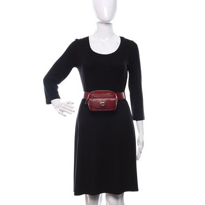 Gucci Fluffy Calfskin Mini Morpheus Belt Bag 70 28 Red 2 of 12