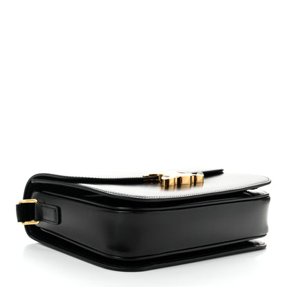 Celine Shiny Calfskin Medium Triomphe Black 4 of 10