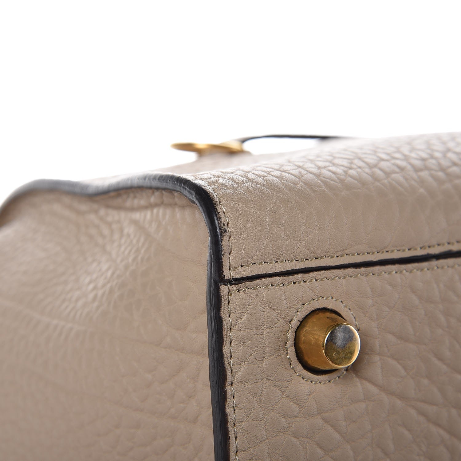 Celine Bullhide Calfskin Small Ring Bag Dune 10 of 16
